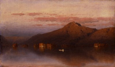 Montaña Whiteface desde el lago Placid de Sanford Robinson Gifford